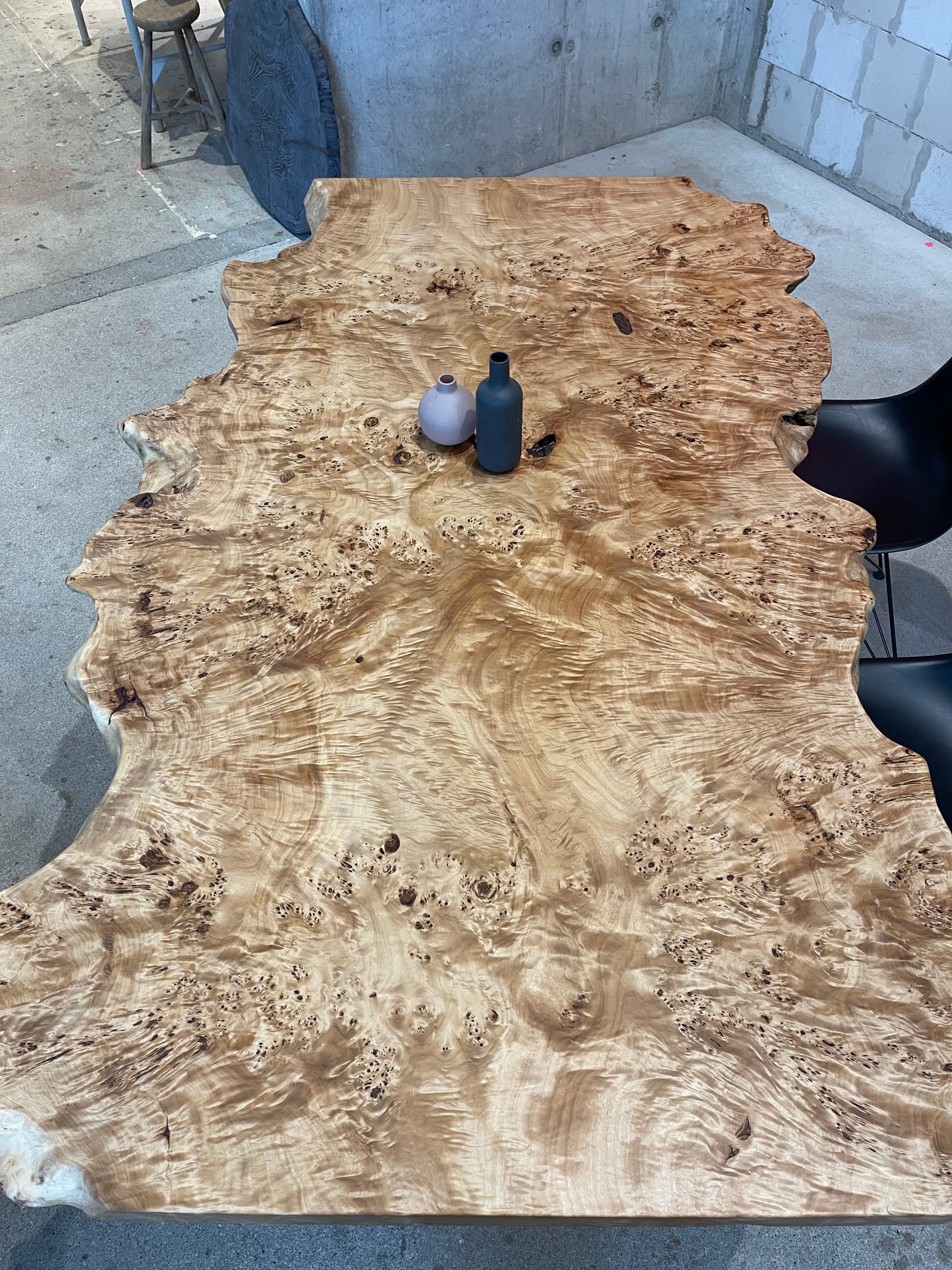 Pappel Maser Tischplatte | Holzwerk Hamburg 