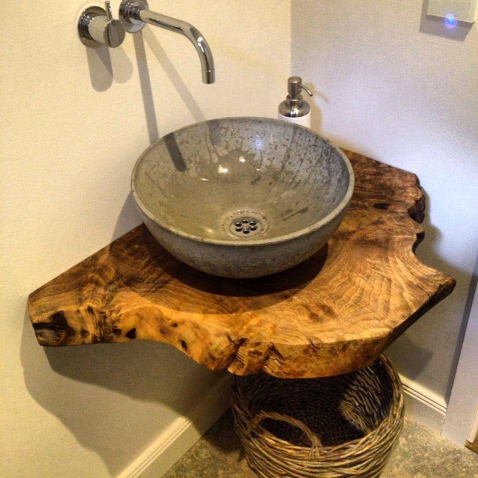 Waschtisch Massivholz | Waschtischplatte Holz Nussbaum